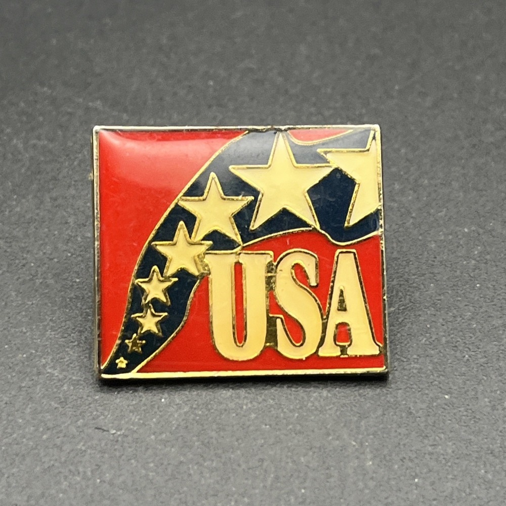 USA‎ United States Of America Red White And Blue Lapel Hat Pin